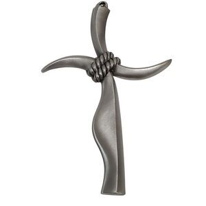 Pewter 5" Cross Pendant Charm Wall Decor JCC 2004 Religious Christian